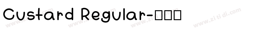 Custard Regular字体转换